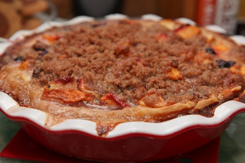 Blueberry peaches & dreams pie