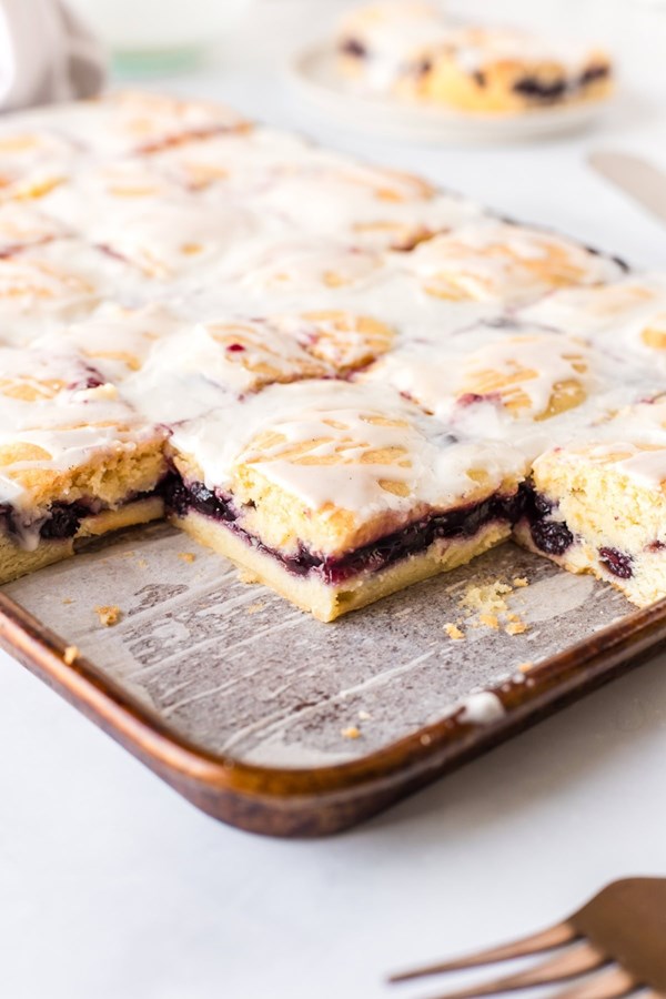 Blueberry pie bars