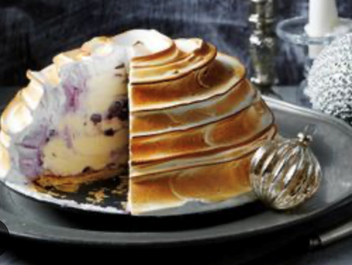 Blueberry pie bombe Alaska