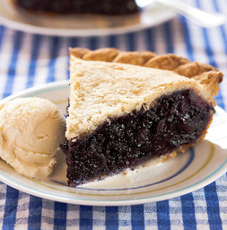 Blueberry pie from the freezer