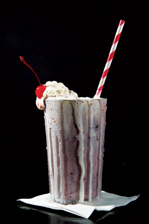 Blueberry pie milk shake