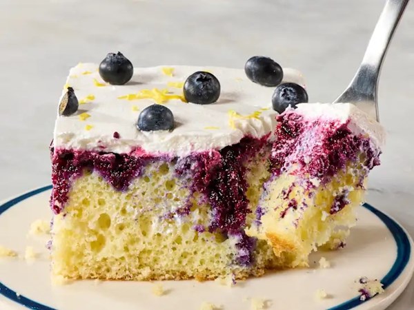 Blueberry poke cake