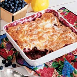 Blueberry pudding cake
