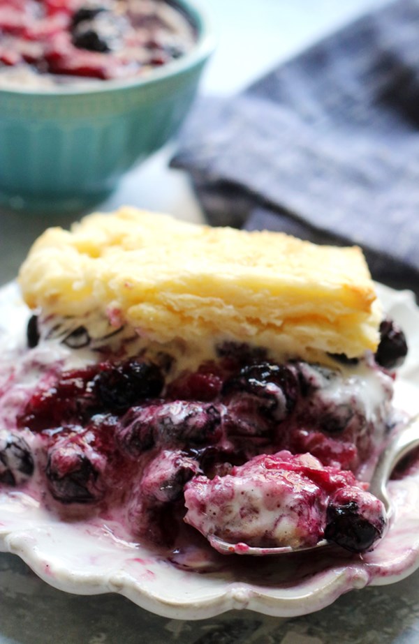 Blueberry rhubarb buttermilk shortcakes
