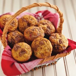 Blueberry rhubarb muffins