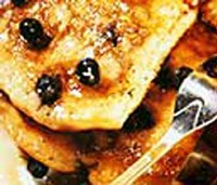 Blueberry ricotta pancakes