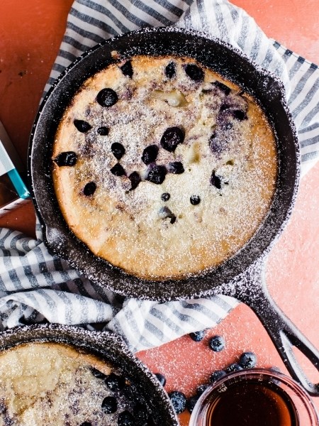 Blueberry skillet pancake