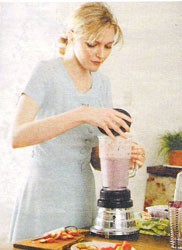 Blueberry strawberry smoothie