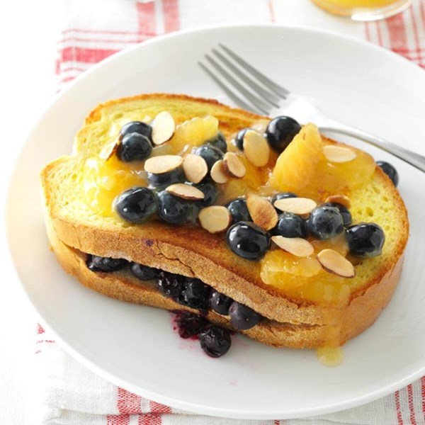 Blueberry-stuffed French toast