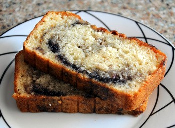 Blueberry swirl bread