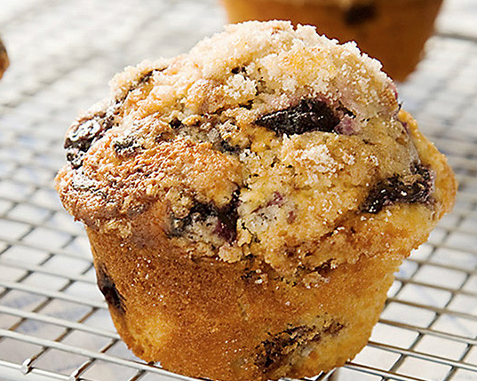 Blueberry swirl muffins