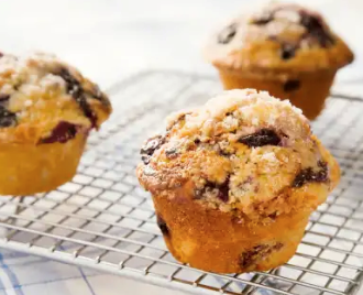 Blueberry swirl muffins