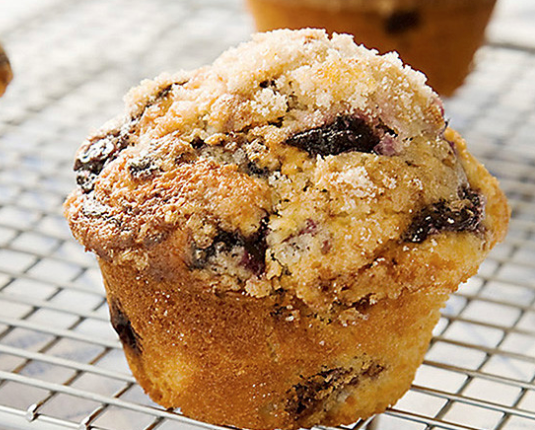 Blueberry swirl muffins