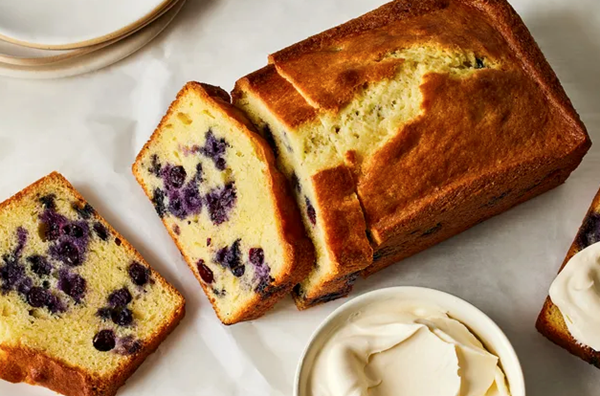 Blueberry-thyme yogurt cake