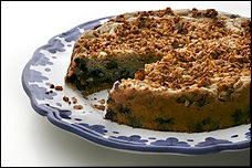 Blueberry yogurt coffee cake