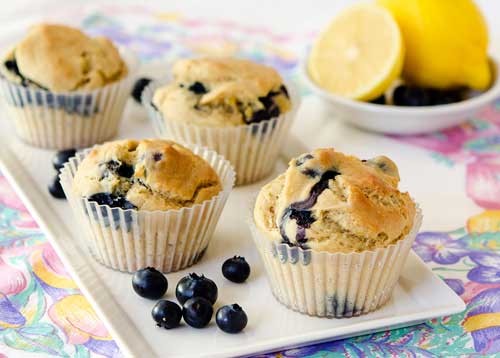 Blueberry yogurt muffins