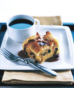Bluewater bread pudding with caramel sauce