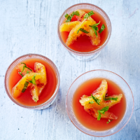 Blush orange and Campari jellies