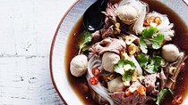 Boat noodles (Kuay tiew rua)