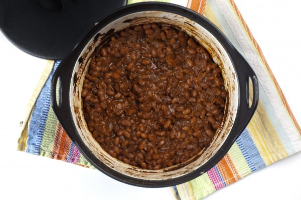 Boiled cider baked beans