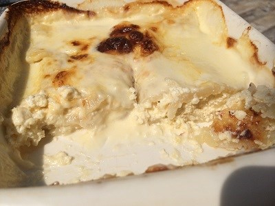 Boiled Croatian cheese strudel