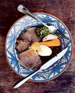 Boiled leg of mutton