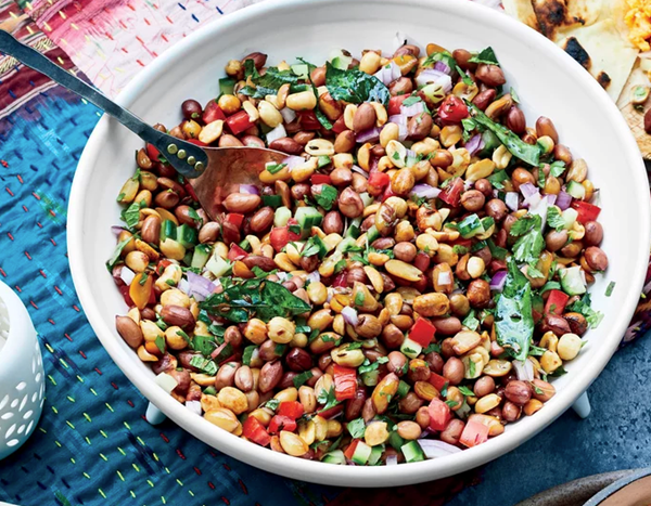Boiled peanut chaat
