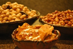 Boiled peanuts, fried peanuts, and peanut brittle