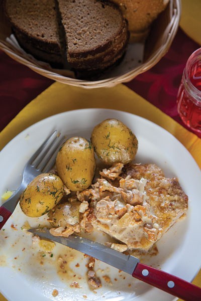 Boiled potatoes with dill (Kartupeli ar dillem)