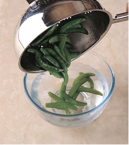 Boiling green vegetables