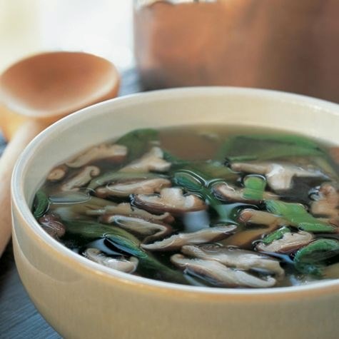 Bok choy & shiitake soup