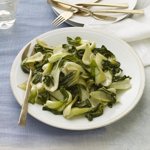 Bok choy with sherry vinaigrette 