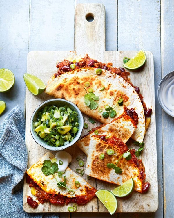 Bolognese quesadilla 