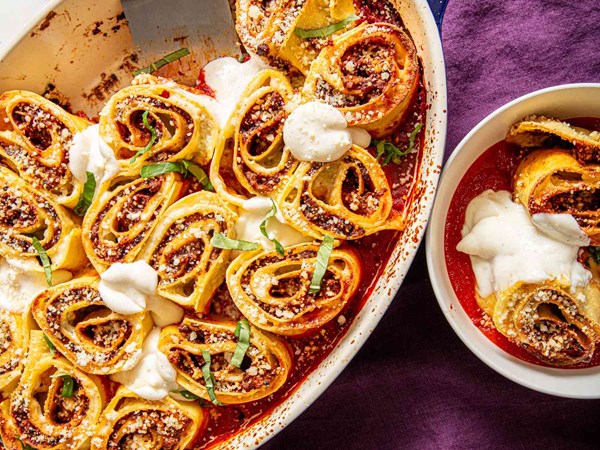 Bolognese-style rosette al forno
