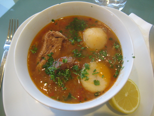 Bone marrow on toast - beer beef & veal shank soup (As an afterthought)