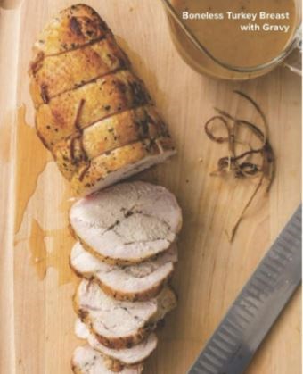 Boneless turkey breast with gravy