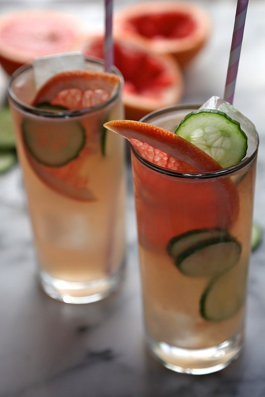 Bonkers awesome grapefruit cucumber cocktails