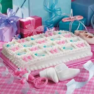Booties 'n' rattle cake