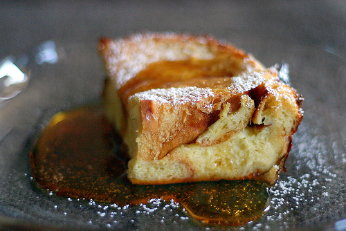 Boozy baked French toast