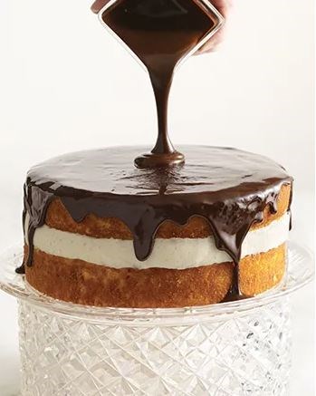 Boozy Boston cream pie
