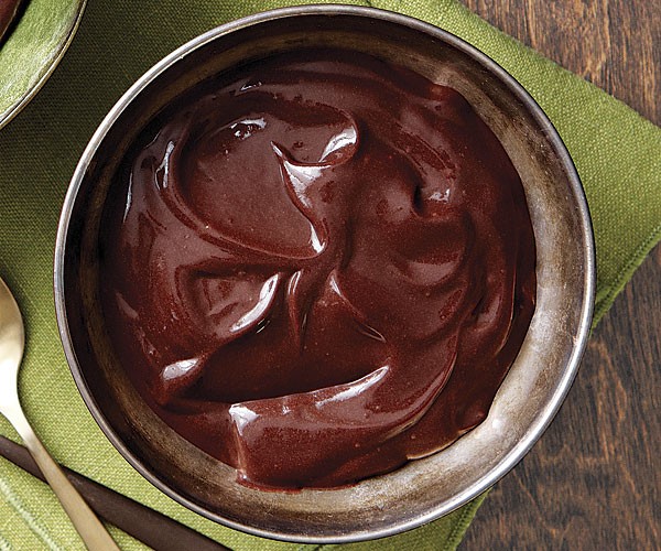 Boozy chocolate pudding