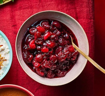 Boozy cranberry sauce