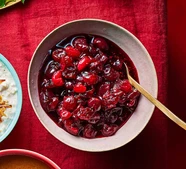 Boozy cranberry sauce