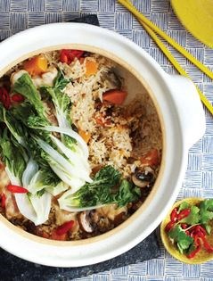 Boozy Japanese claypot chicken