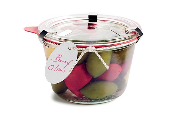 Boozy olives