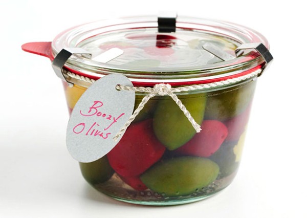 Boozy olives