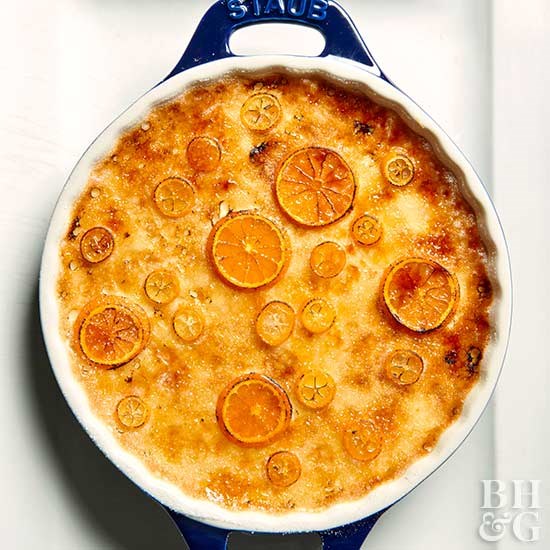 Boozy orange crème brûlée