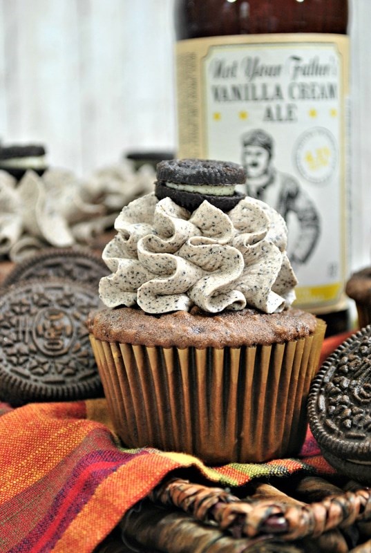 Boozy Oreo cupcakes