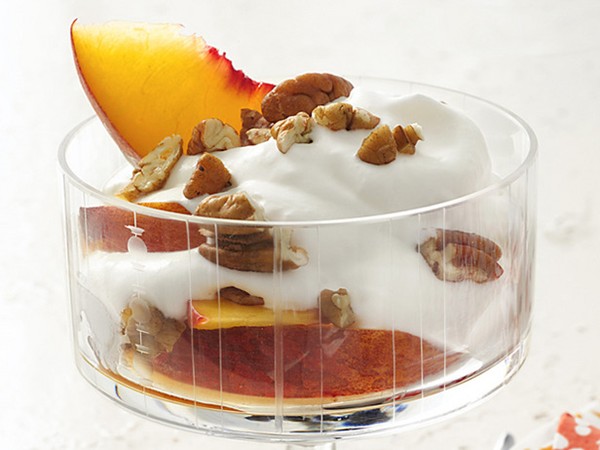 Boozy peaches and cream