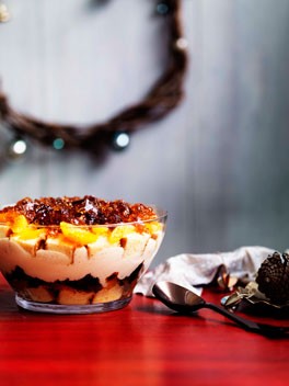 Boozy winey trifle